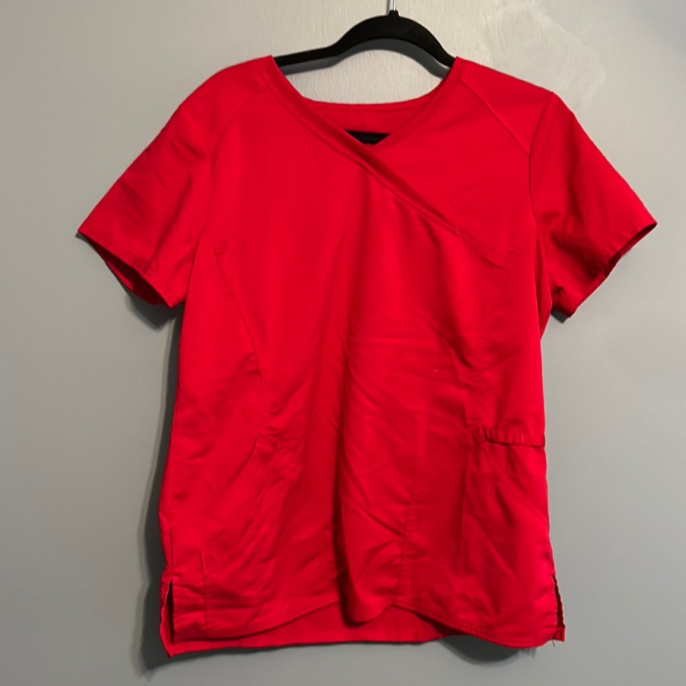 Red Scrub top